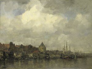 O Schreierstoren do lado de fora em Amsterdã de Jacob Maris