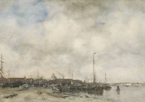 Vista de uma cidade de Jacob Maris