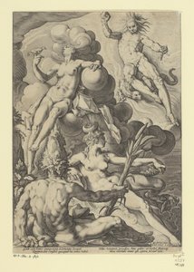 Os quatro elementos
Representações mitológicas e alegóricas (título da série) de Jacob Matham (attributed to)