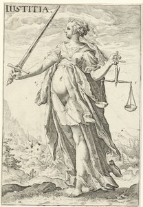 Justiça (Justitia)
Iustitia (título sobre o objecto)