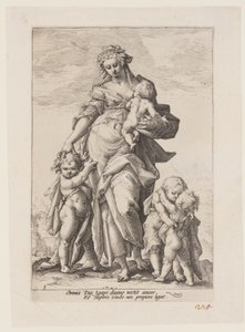 Caridade, de As Virtudes de Jacob Matham