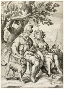 Corydon e Sylvia de Jacob Matham
