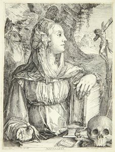 A penitente Maria Madalena de Jacob Matham