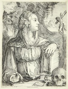 A penitente Maria Madalena de Jacob Matham