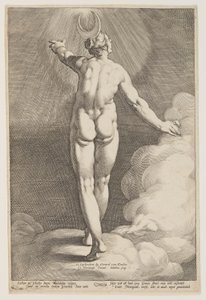 Diana nas Nuvens de Jacob Matham