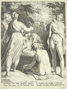 Diana descobre a gravidez de Callisto de Jacob Matham