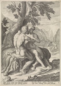 Hércules e Deianira Amores dos Deuses (título da série) de Jacob Matham