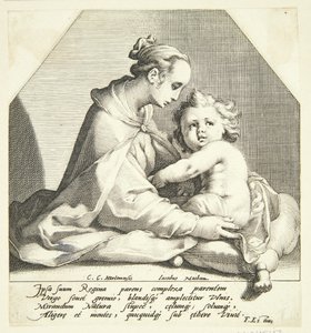 Virgem Maria com criança de Jacob Matham