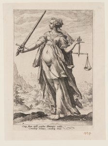 Justiça, de As Virtudes de Jacob Matham