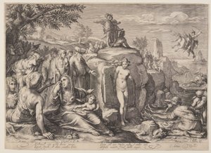 Perseu e Andrómeda de Jacob Matham