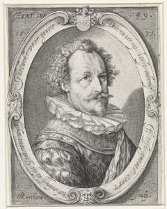 Retrato de um homem desconhecido com 49 anos de Jacob Matham
