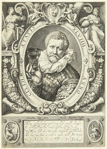 Retrato de Vincent Jacobsz. Coster de Jacob Matham