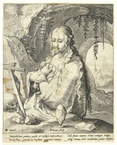 Santa Maria Madalena arrependida de Jacob Matham