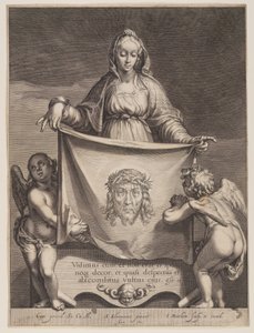 Santa Verónica segurando o Sudário de Jacob Matham