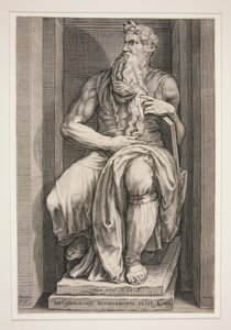 Estátua de Moisés do túmulo de Júlio II de Jacob Matham
