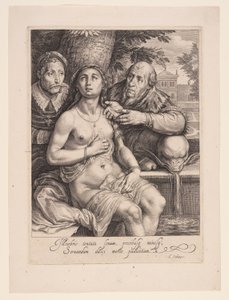 Susana e os anciãos de Jacob Matham
