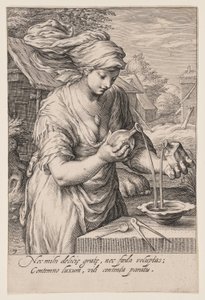 Temperança, de As Sete Virtudes de Jacob Matham