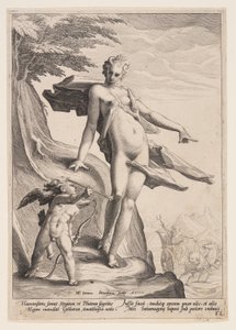 Vénus, Cupido e Plutão de Jacob Matham