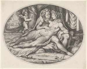 Vénus e Adónis de Jacob Matham