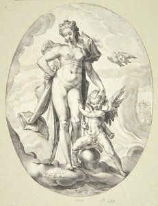Vênus e Cupido de Jacob Matham