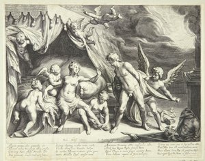 Vênus e Marte descobertos pela Apollo de Jacob Matham
