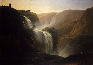 Queda de água em Tivoli (óleo sobre tela)