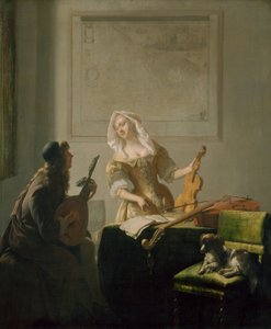A lição de música de Jacob Ochtervelt
