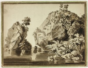 Rochas e Água de Jacob Philipp Hackert