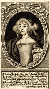 Retrato de Sophie Louise de Württemberg-Stuttgart 1642-1702, Margravina de..., 1672. de Jacob Sandrart von