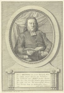 Retrato de Hermanus Adrianus Bruining de Jacob Schwartzenbach