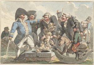 Desenho animado sobre o Tiercing de 1810