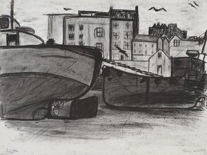 Tenby, 1994 (carvão sobre papel) de Jacob Sutton