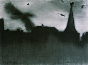 Tenby, 1994 (carvão sobre papel)