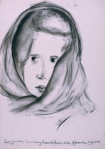 Zarghoona, Panshir Valley, Afeganistão, 4 de Julho de 2002 (carvão sobre papel)