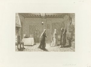Números num salão interior de um castelo de Jacob Taanman