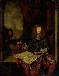 Retrato de Carel Quina (1622-89), Cavaleiro do Santo Sepulcro e explorador da Ásia nascido em Amsterdã