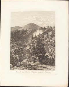 Queda do Velino em Papigno, perto de Terni de Jacob Wilhelm Mechau