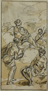 Deusa que aparece a duas figuras de Jacob Wilhelm Mechau