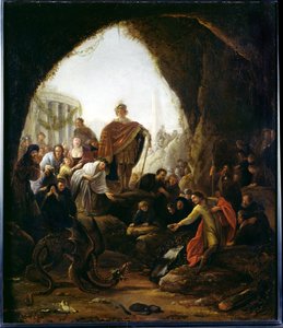 Daniel matando o dragão de baal