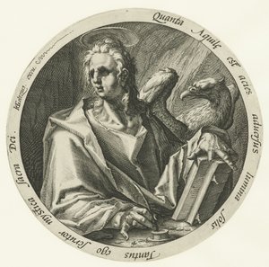 Evangelista João Os Quatro Evangelistas (título da série) de Jacob de Gheyn (II) (attributed to)