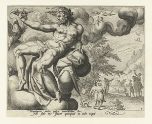 O elemento ar
Aer (título sobre o objecto)
Os quatro elementos (título da série) de Jacob de Gheyn (II) (attributed to)
