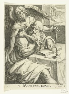 Evangelista Mateus
Os quatro evangelistas (título da série) de Jacob de Gheyn (II) (workshop of)