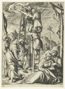 A Descida da Cruz
Paixão de Cristo (título da série) de Jacob de Gheyn (II)