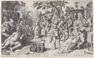 O filho pródigo desperdiça seu dinheiro de Jacob de Gheyn (II)
