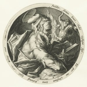 Evangelista Lucas Os Quatro Evangelistas (título da série) de Jacob de Gheyn (II)