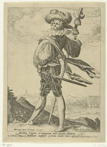 Coronel
Oficiais e soldados (título da série) de Jacob de Gheyn (II)