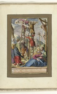 Descida da Cruz
Paixão de Cristo (título da série) de Jacob de Gheyn (II)