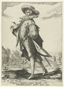 tesoureiro Oficiais e Soldados (título da série) de Jacob de Gheyn (II)