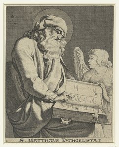 Evangelista Matheus S. Matthaeus Evangelista (título no objeto) de Jacob de Gheyn (III)
