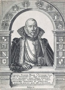 Retrato de Tycho Brahe 1546 - 1601, pub. 1586. de Jacob de Gheyn